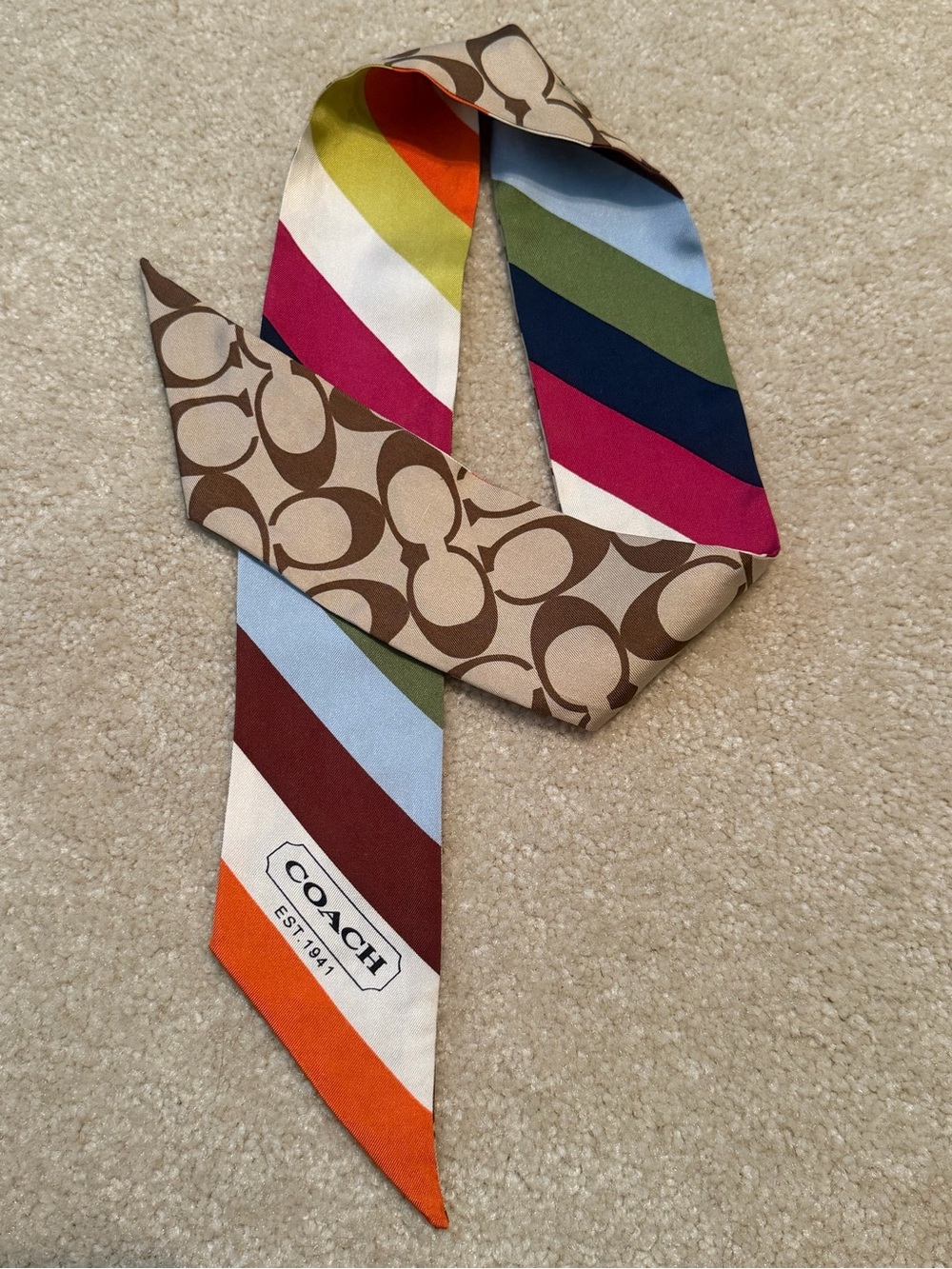 COACH LEGACY STRIPE TWILLY Y2K **see all pics**